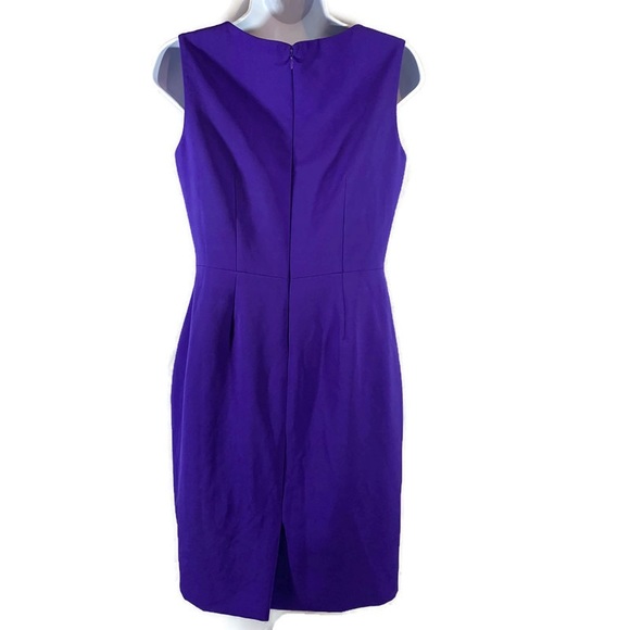 🎉HP🎉 Tahari Arthur S Levine Dress Size 4P Purple - Picture 3 of 7